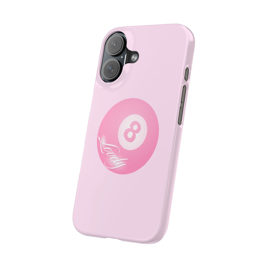 Cute Pink 8-Ball Slim Phone Case