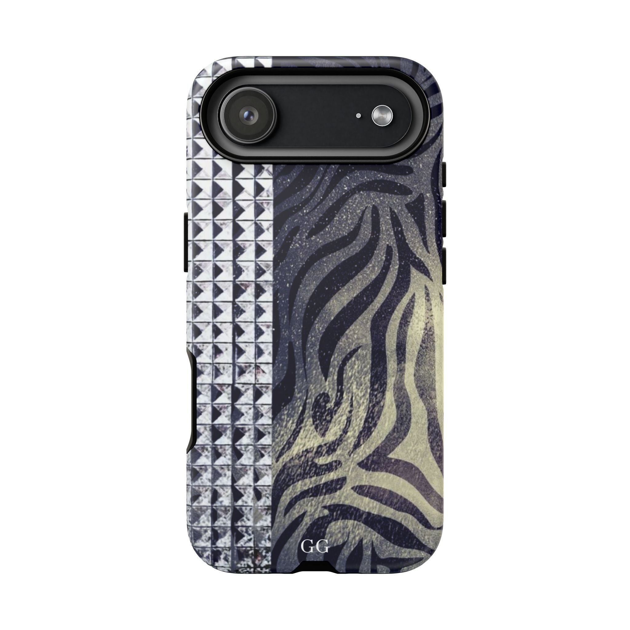 Zebra Studded Design Tough Phone Case — iPhone Cover