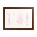 Elegant Framed Poster - "Lois Belle à Ta Façon" - Multi-Color Swan Art