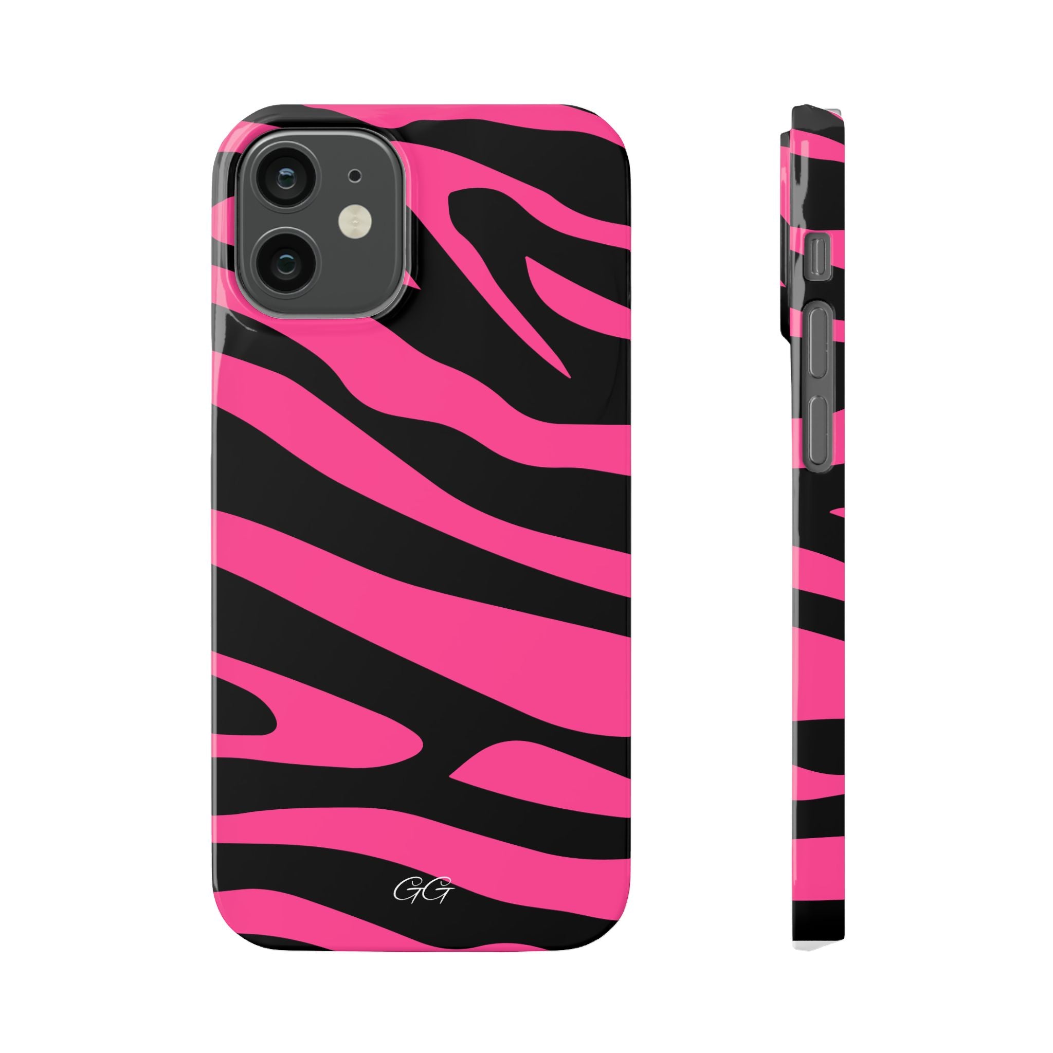 Bold Pink Zebra Print Phone Case