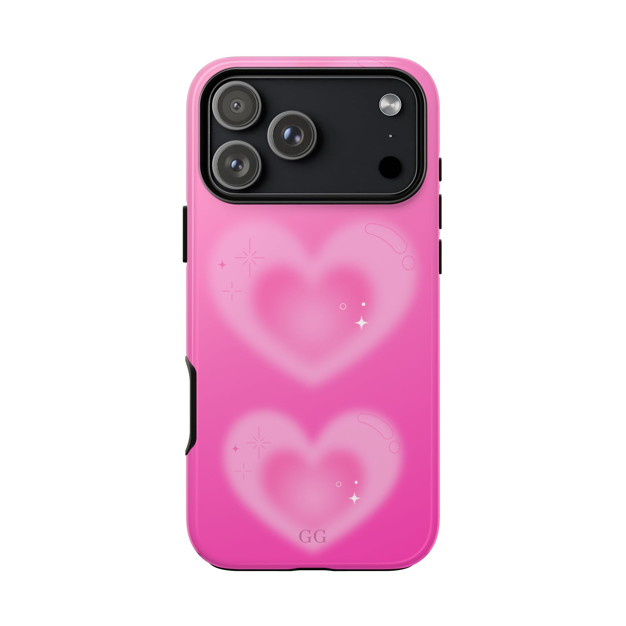 Phone Case —  Cute Pink Blurry Heart Design Tough Protective Case,