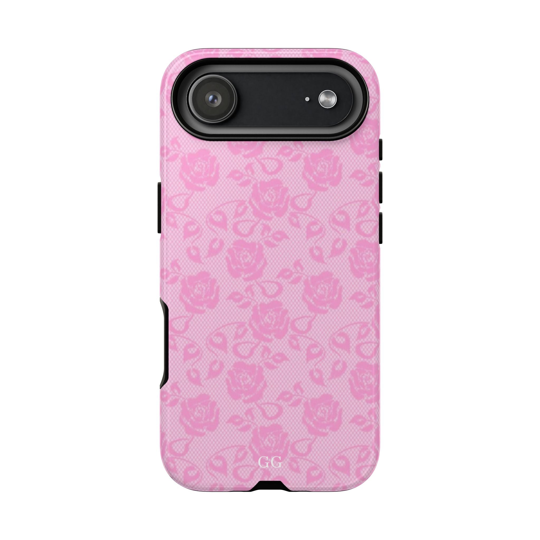 Iphone Tough Case- with pink flower design