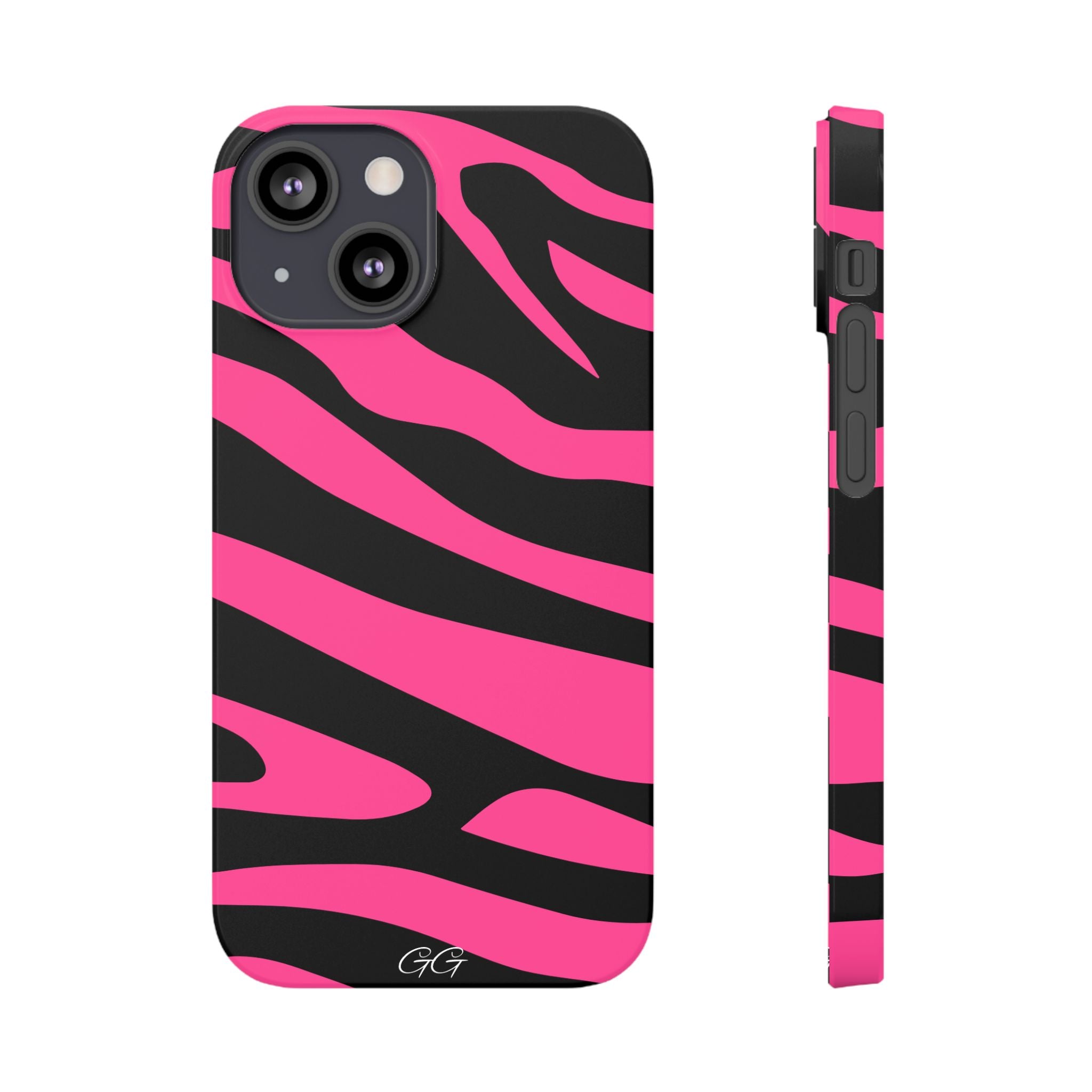 Bold Pink Zebra Print Phone Case