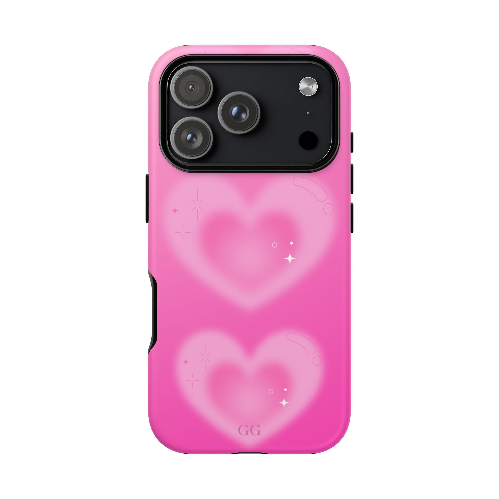Phone Case —  Cute Pink Blurry Heart Design Tough Protective Case,