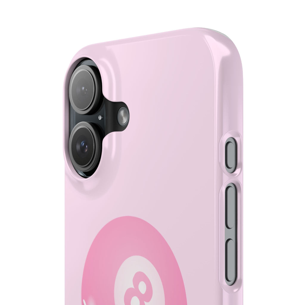 Cute Pink 8-Ball Slim Phone Case
