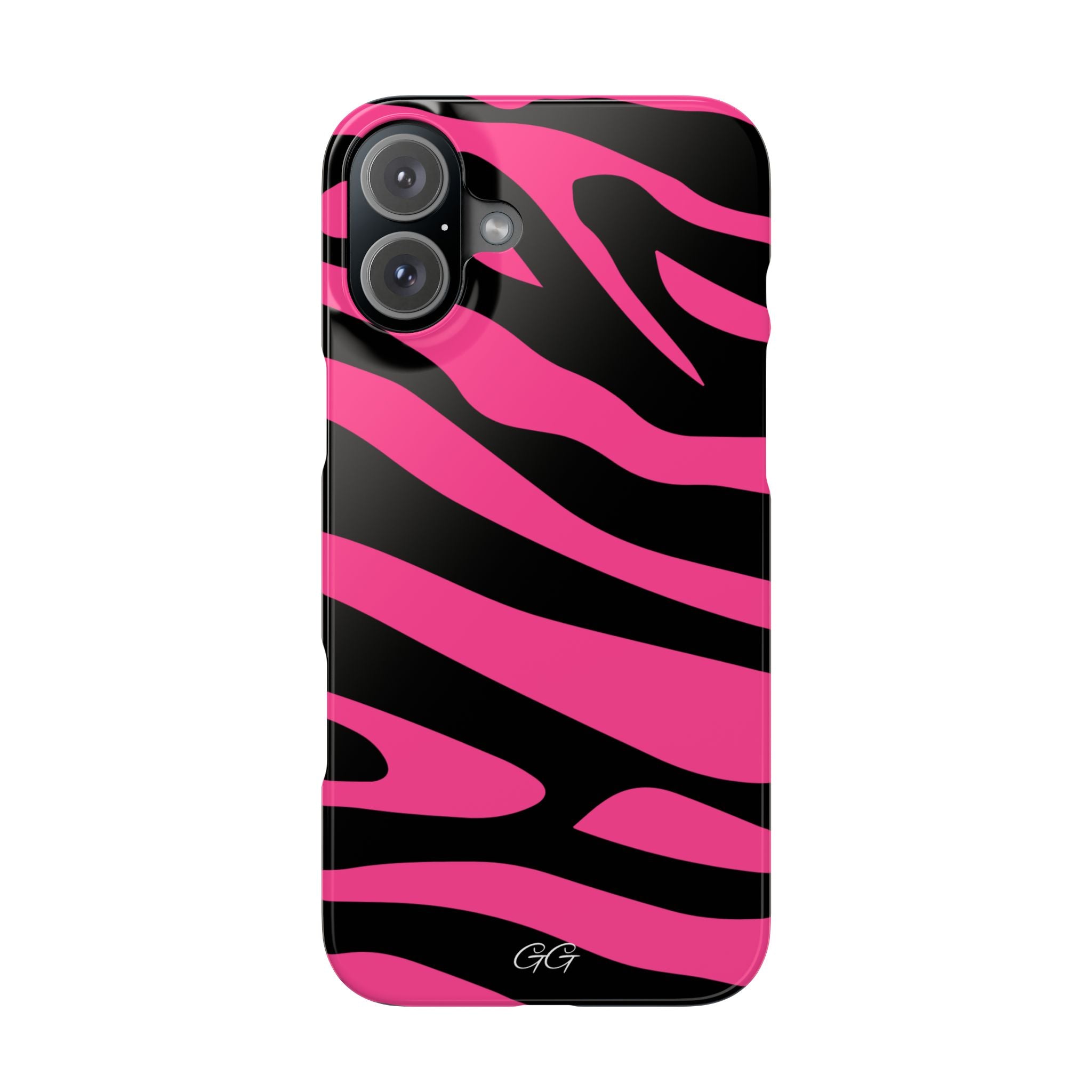 Bold Pink Zebra Print Phone Case
