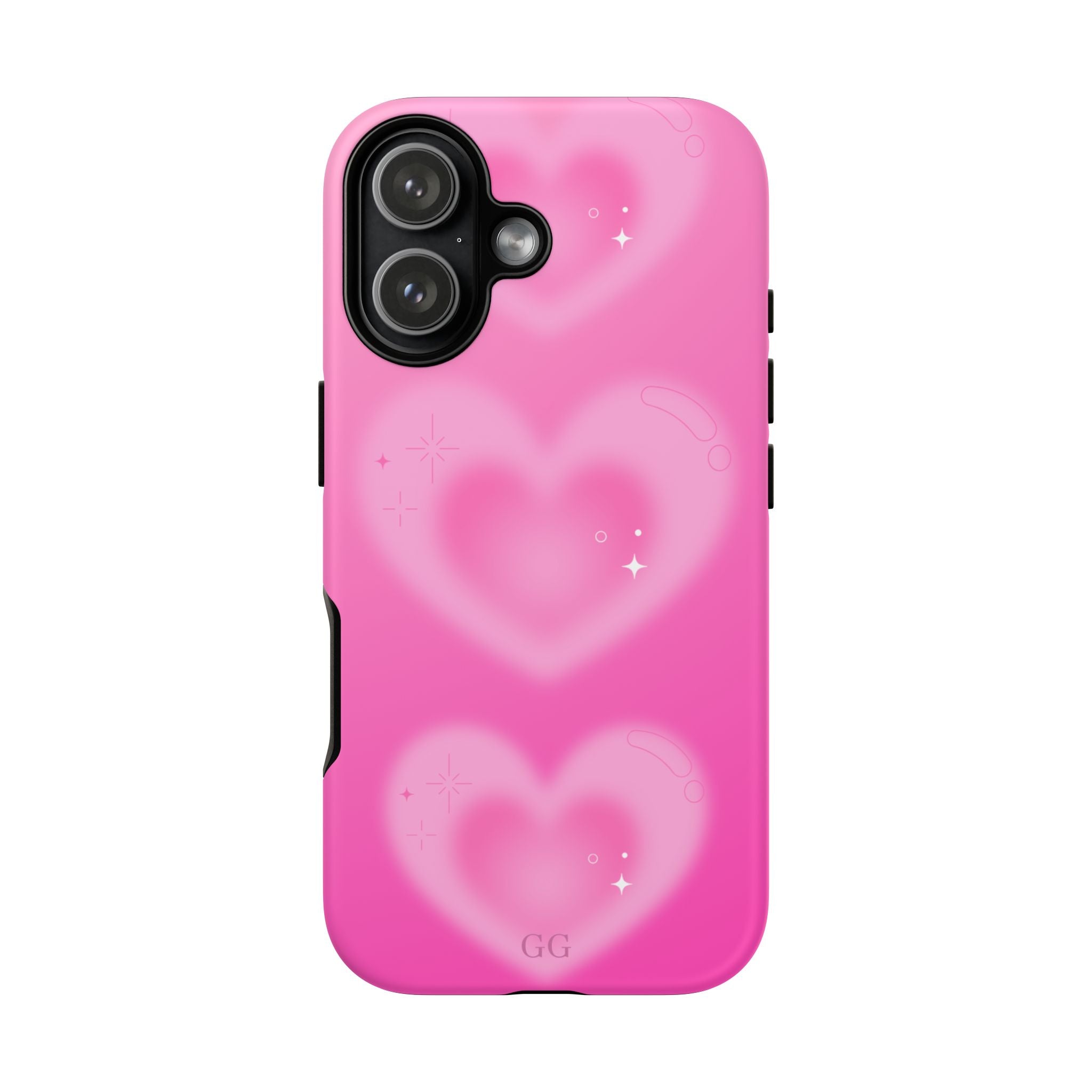 Phone Case —  Cute Pink Blurry Heart Design Tough Protective Case,