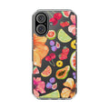 Vibrant Fruits Design iPhone Case - Clear Impact-Resistant Protective Cover