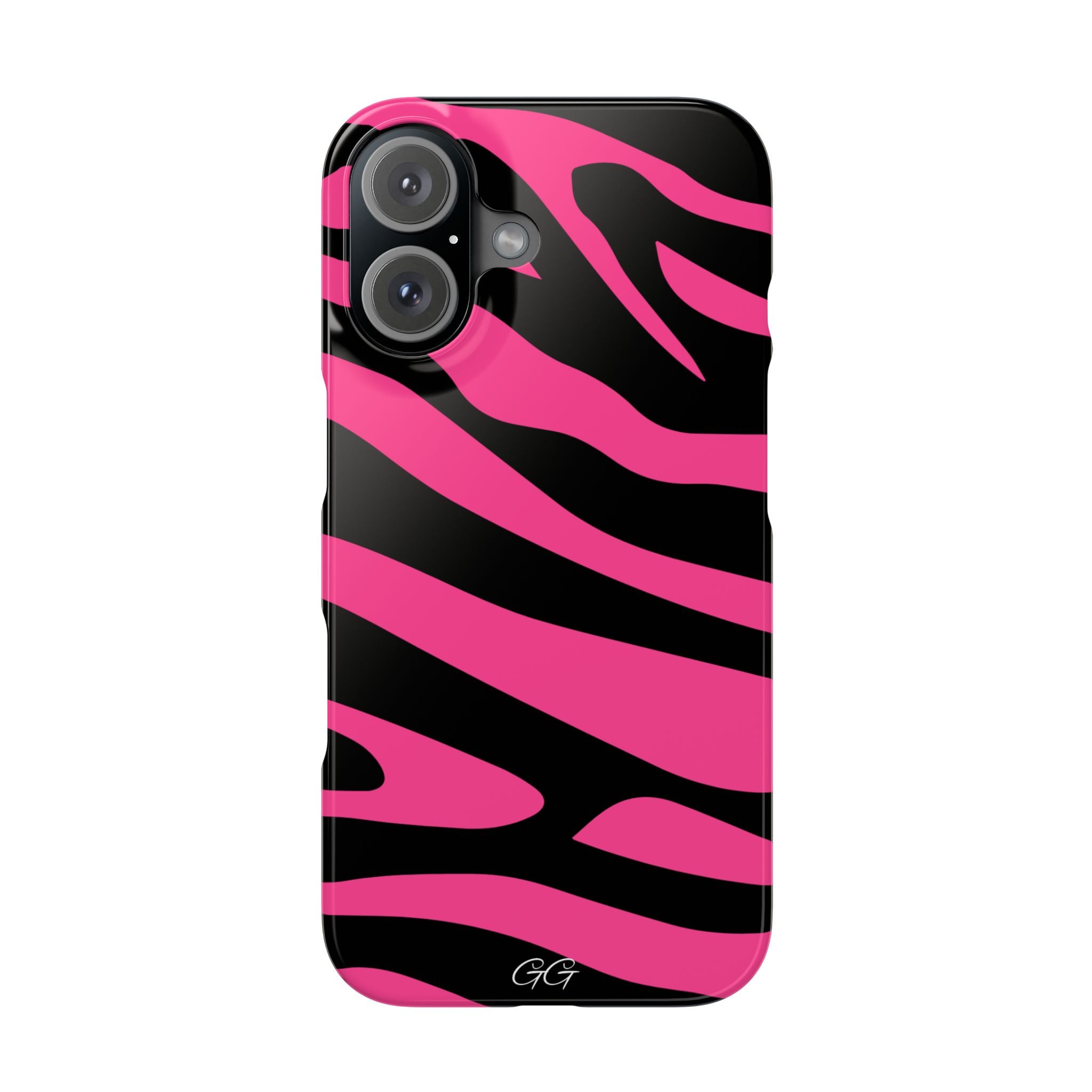 Bold Pink Zebra Print Phone Case
