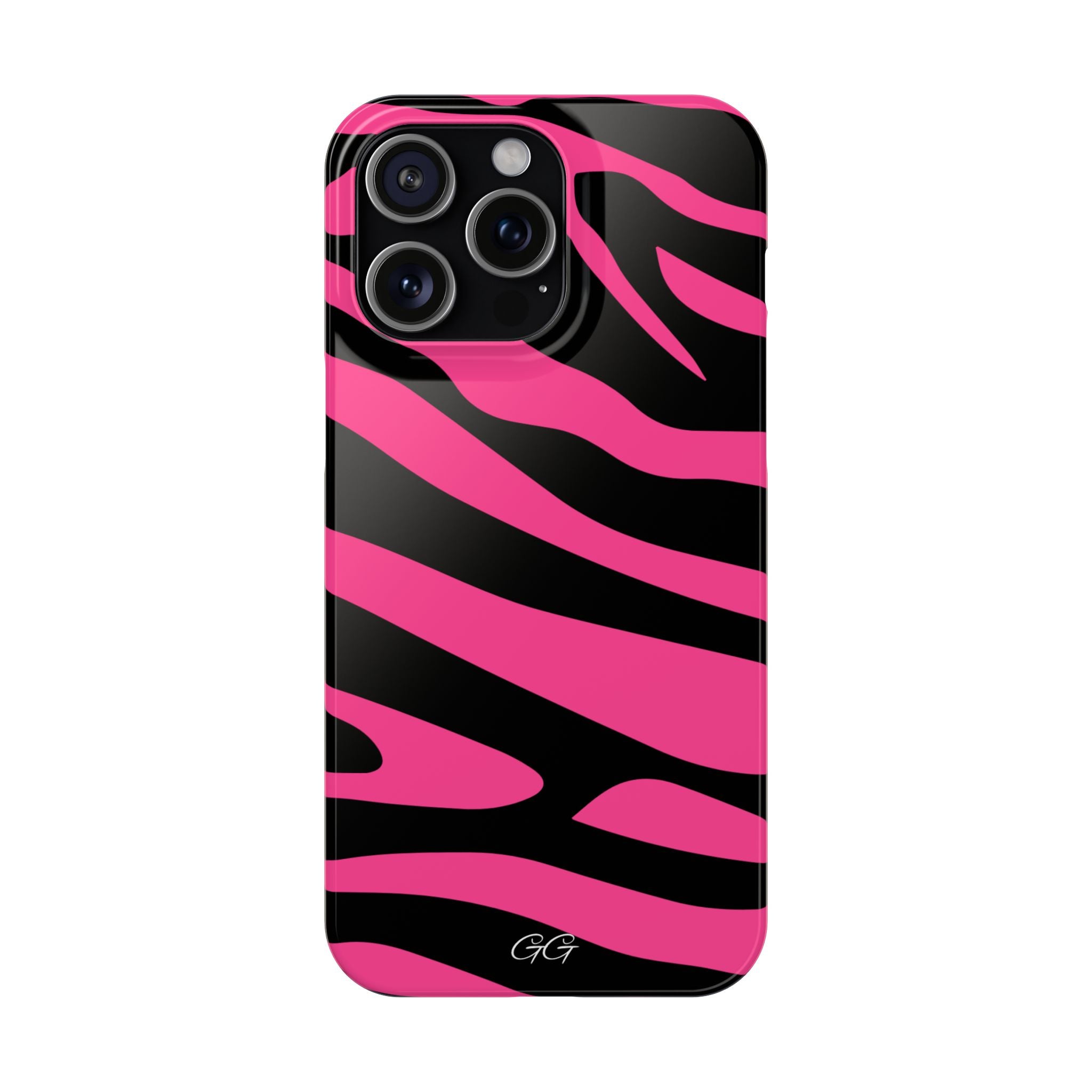 Bold Pink Zebra Print Phone Case