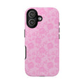 Iphone Tough Case- with pink flower design