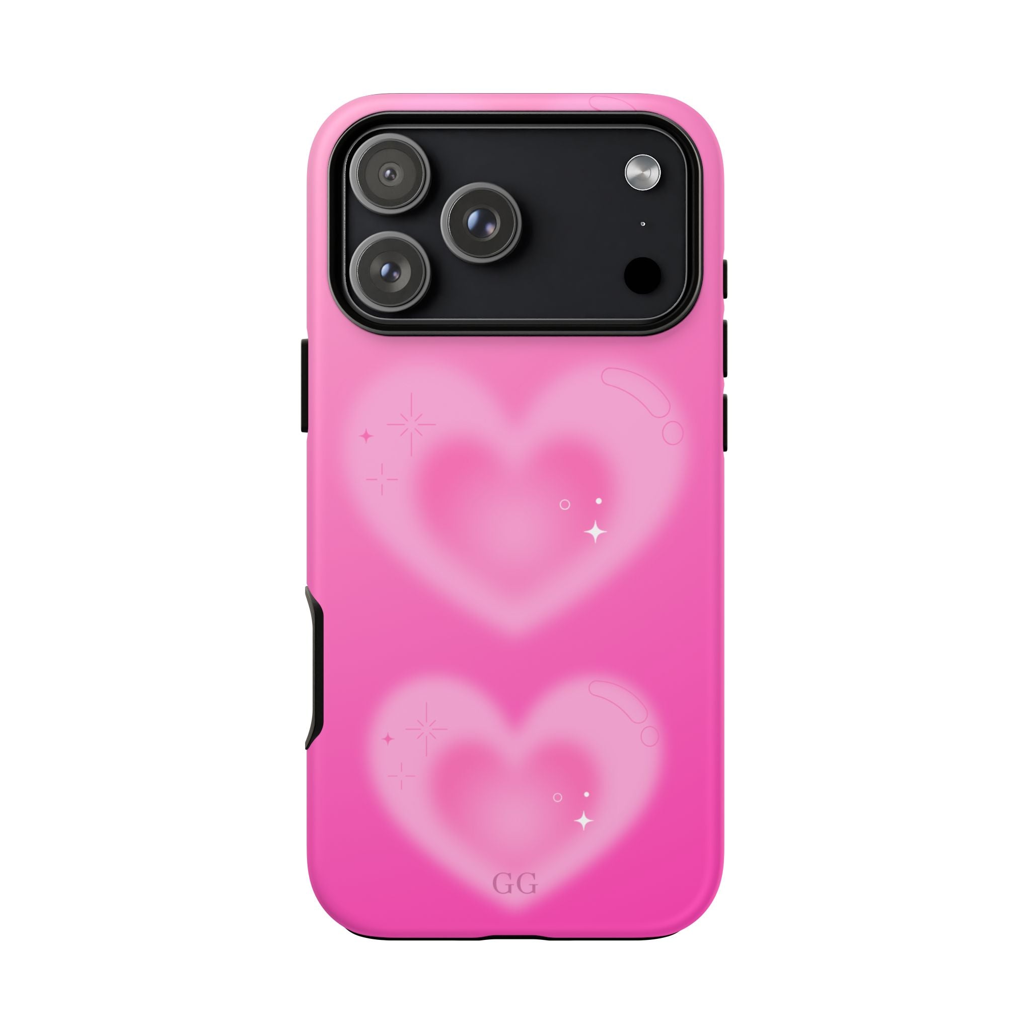 Phone Case —  Cute Pink Blurry Heart Design Tough Protective Case,