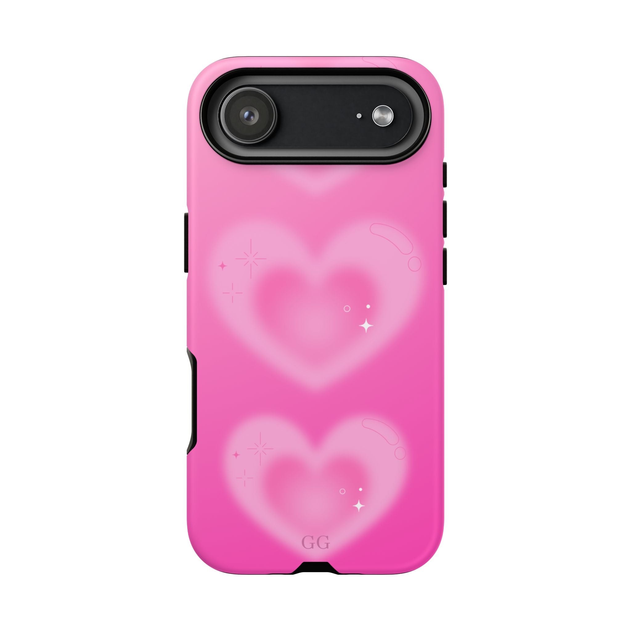 Phone Case —  Cute Pink Blurry Heart Design Tough Protective Case,