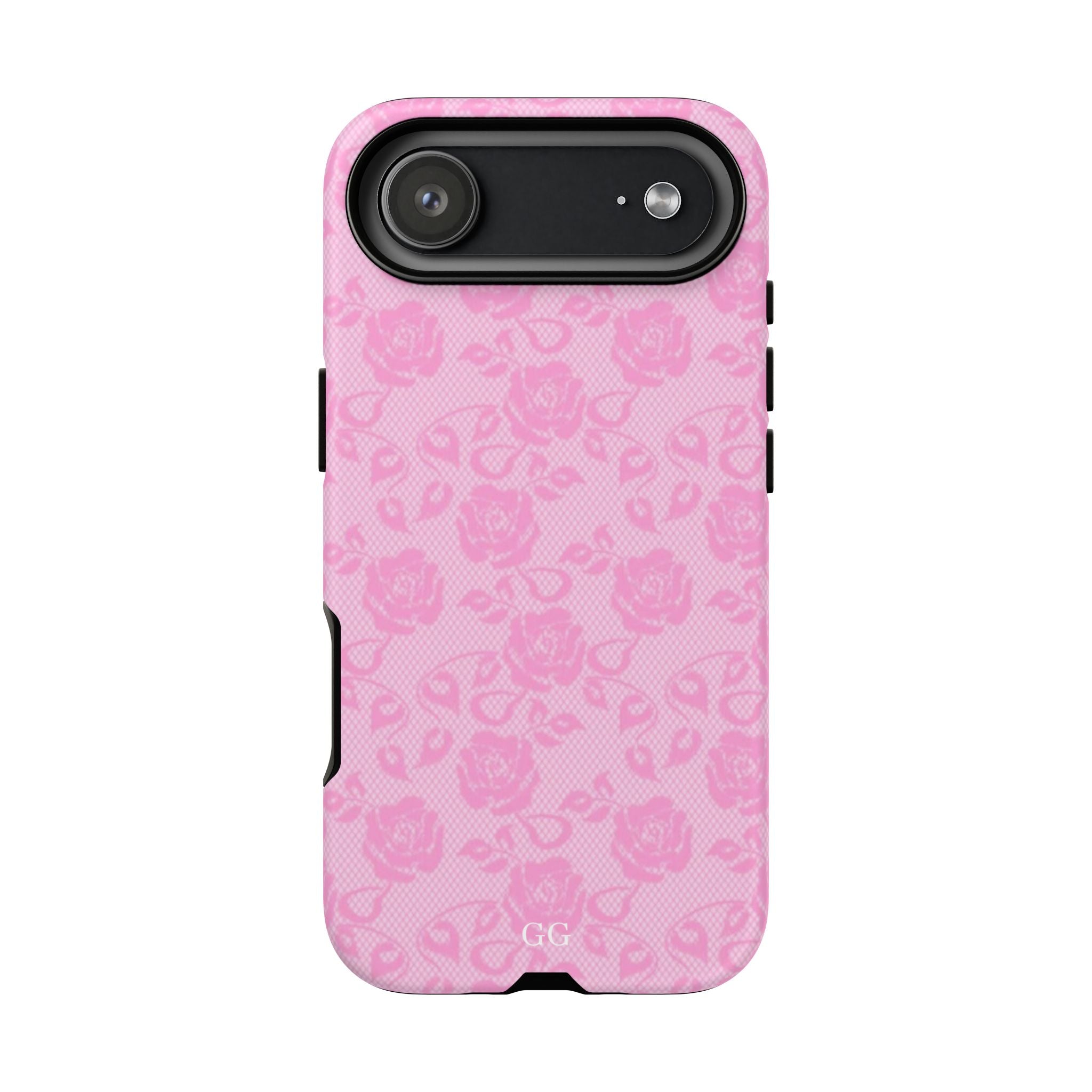 Iphone Tough Case- with pink flower design